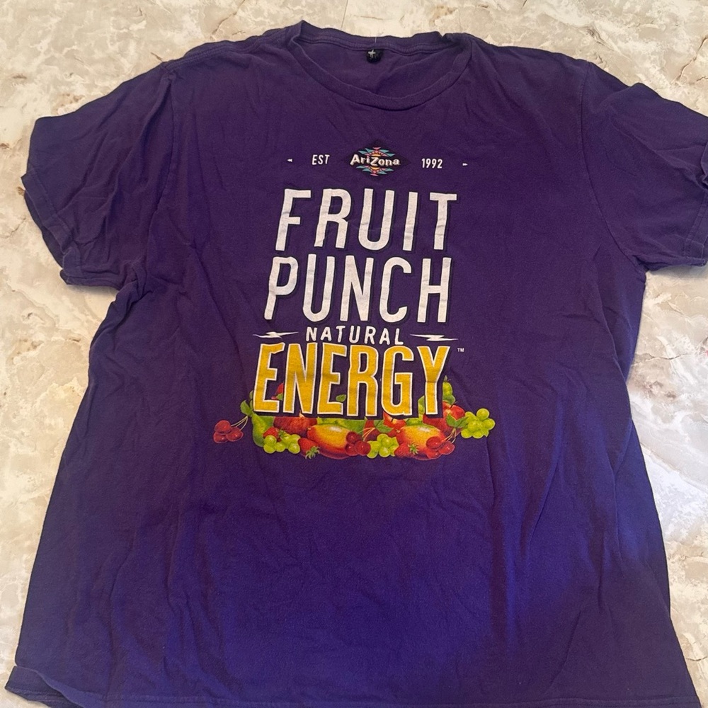 Arizona Fruit Punch Natural Energy Graphic Tee - Purple